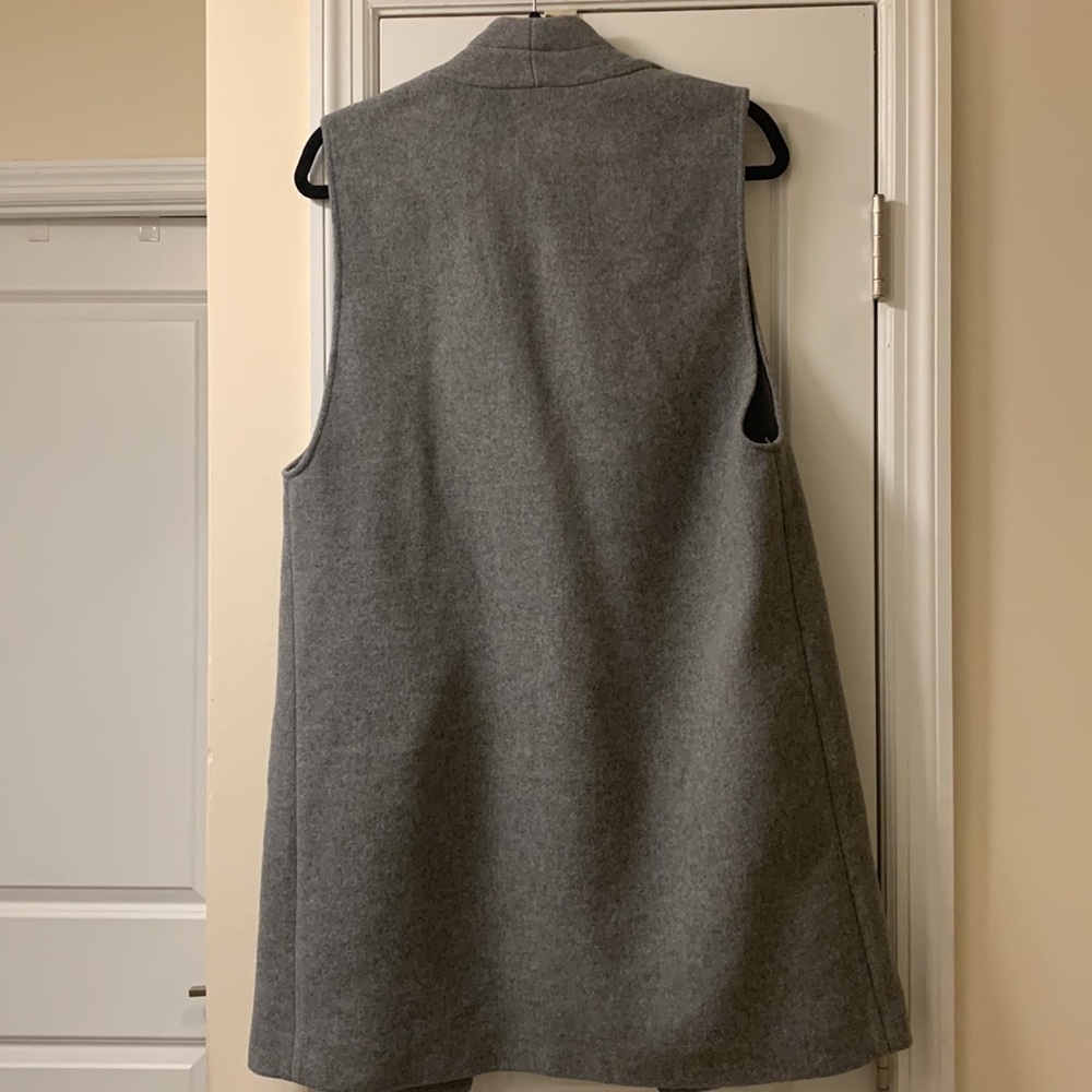 Zara Basic Outerwear Sleeveless Wool Vest/Jacket/Coatagin - Picture 4 of 5